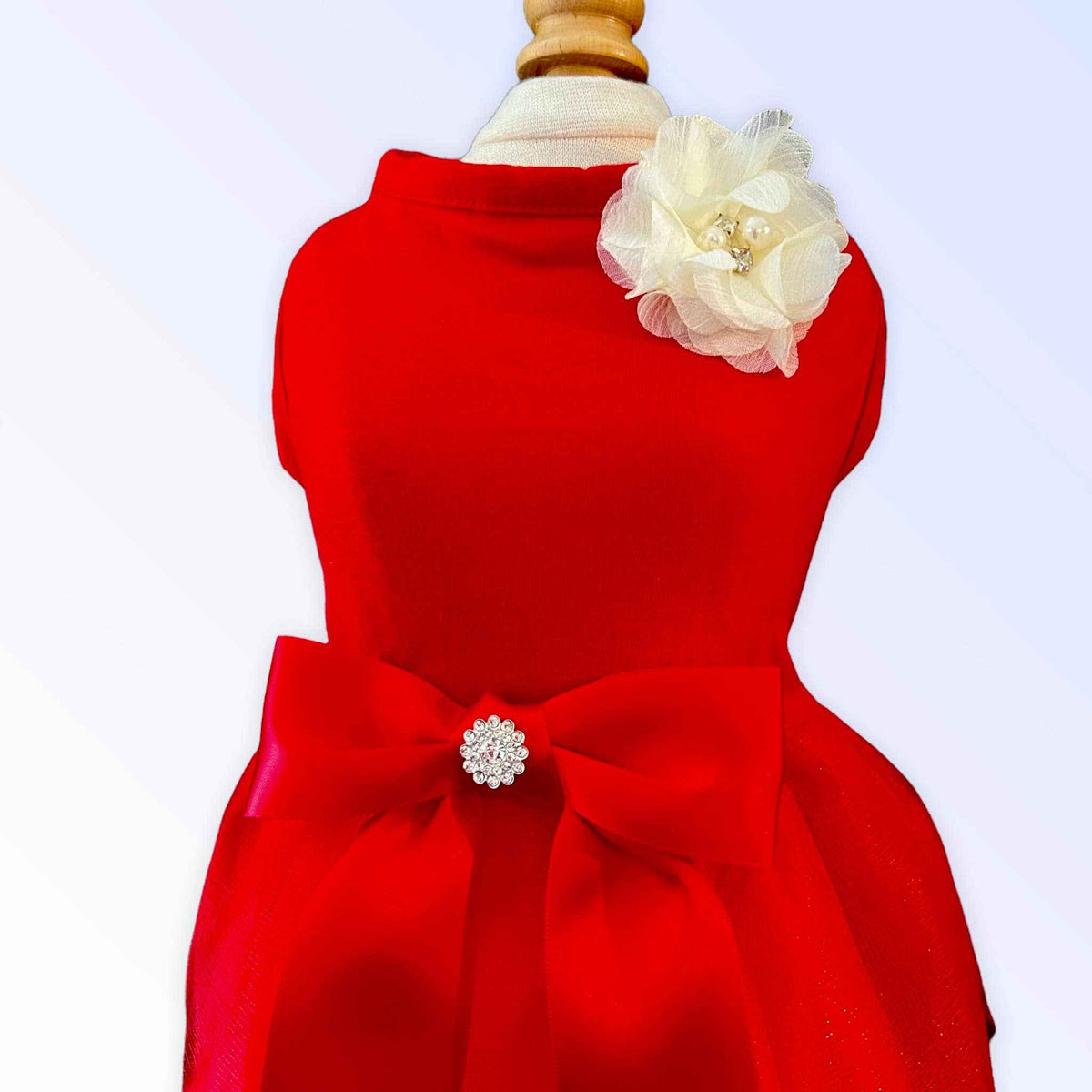 Chiffon Flower Holiday Dog Dress