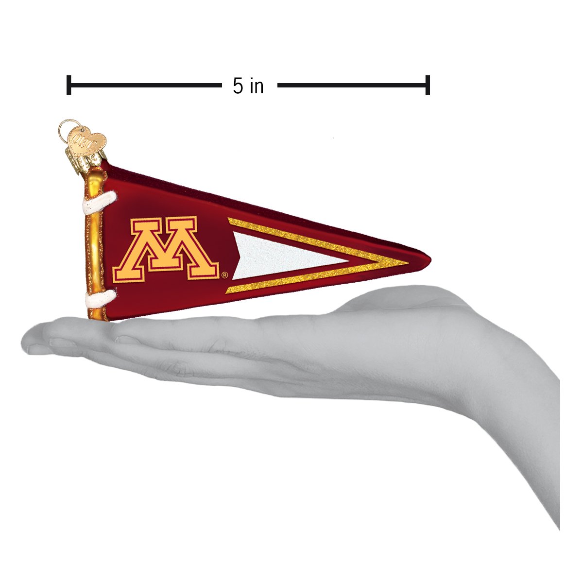 Old World Christmas: Minnesota Pennant Christmas Ornament