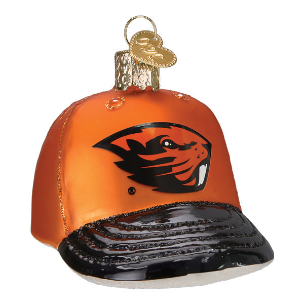 Old World Christmas: Oregon State Baseball Cap Christmas Ornament