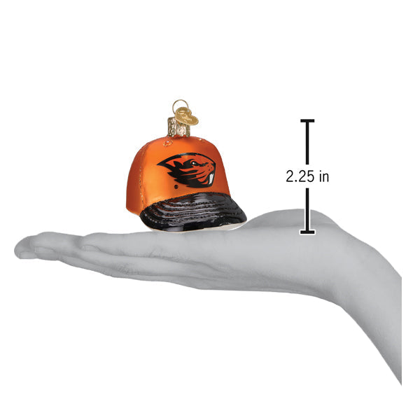 Old World Christmas: Oregon State Baseball Cap Christmas Ornament
