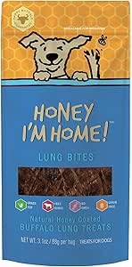 Honey Im Home Buffalo Lung Bites Dog Treats (3.1oz)