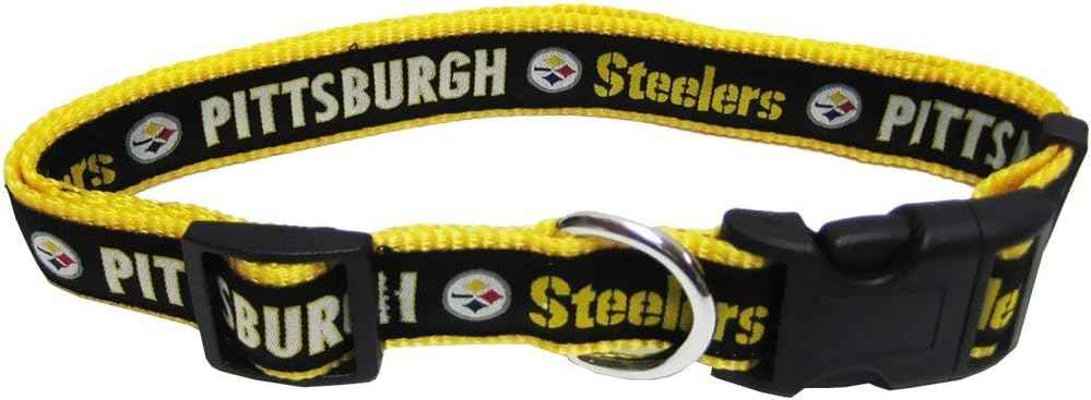 NFL Pittsburgh Steelers Woven Dog Collar