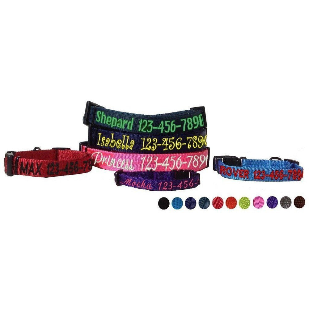 Dogline Nylon Flat Dog Collar