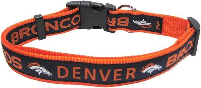 NFL Denver Broncos Woven Dog Collar