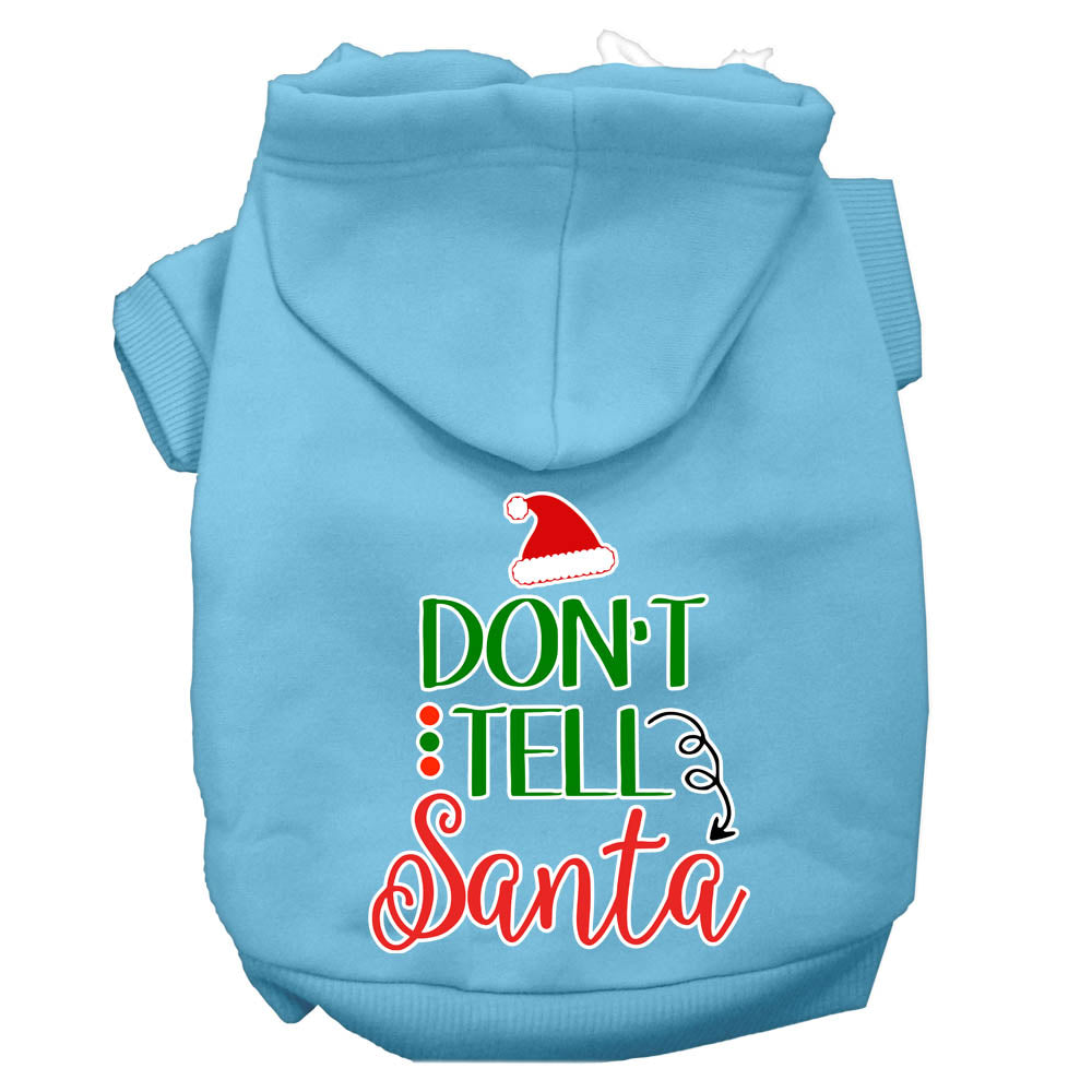 As You Wish Apparel – "Dont Tell Santa" Christmas Pet Hoodie