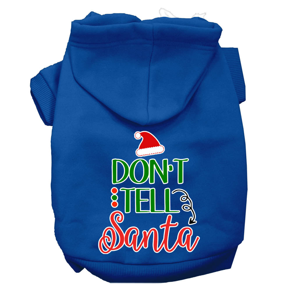 As You Wish Apparel – "Dont Tell Santa" Christmas Pet Hoodie