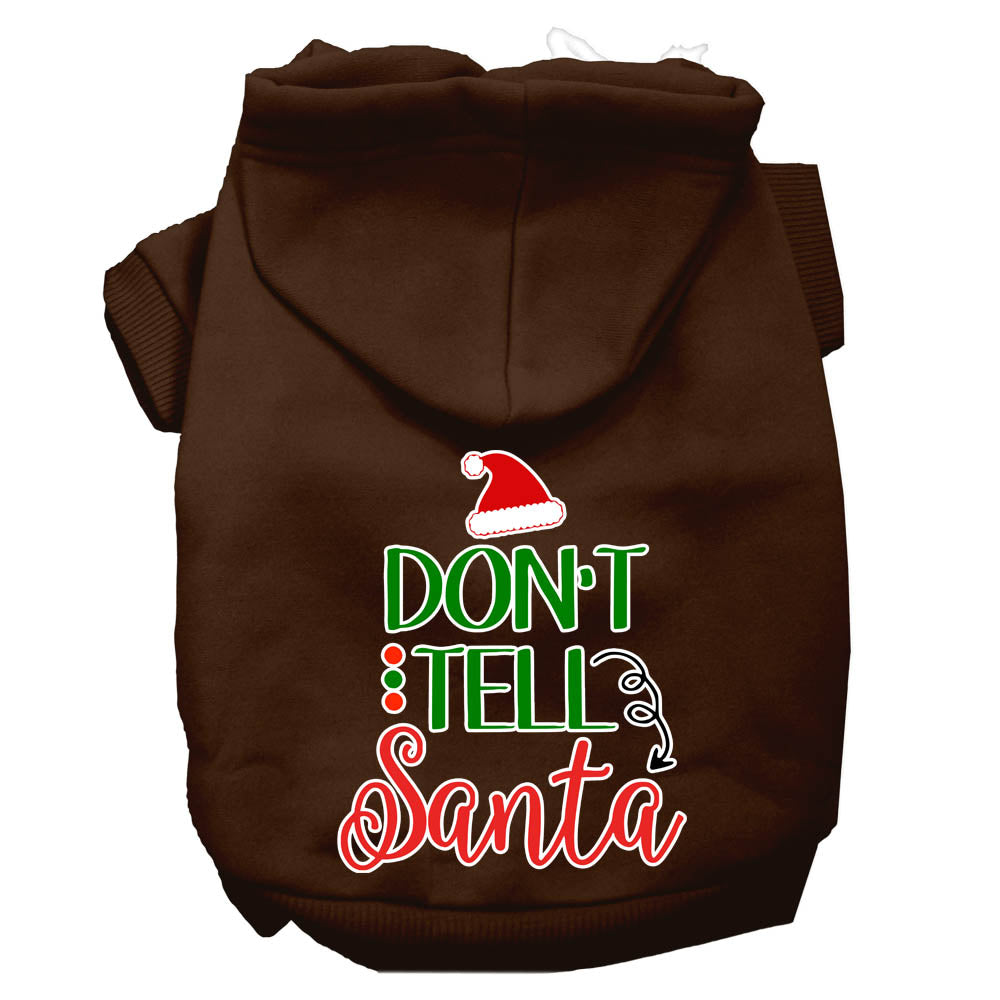 As You Wish Apparel – "Dont Tell Santa" Christmas Pet Hoodie