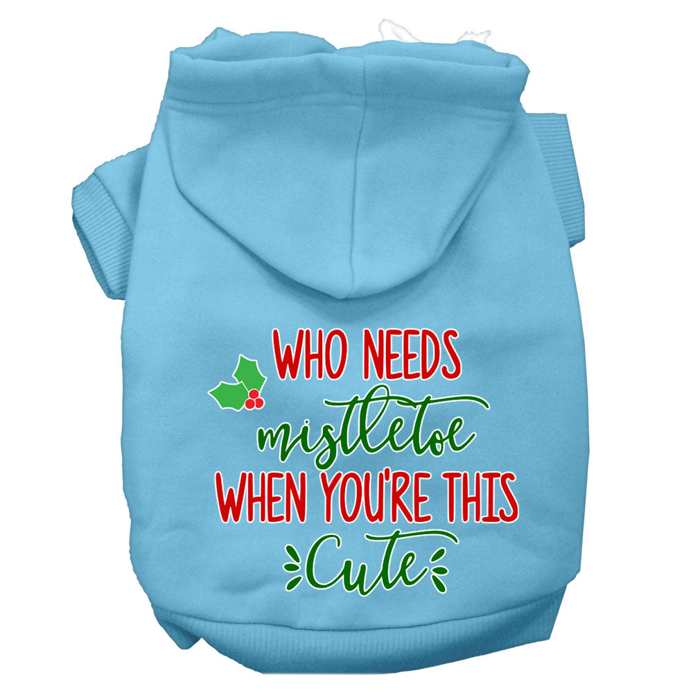 As You Wish Apparel – "Who Needs Mistletoe When Youre This Cute" Christmas Pet Hoodie