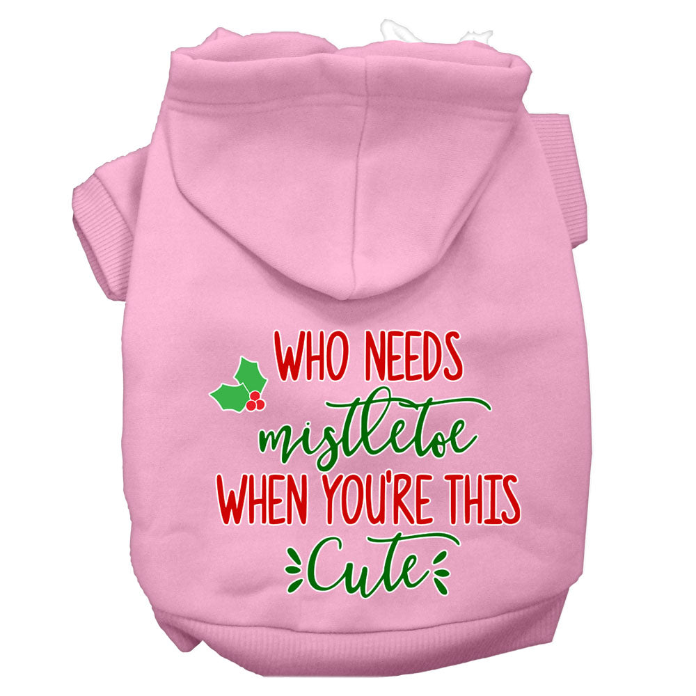 As You Wish Apparel – "Who Needs Mistletoe When Youre This Cute" Christmas Pet Hoodie