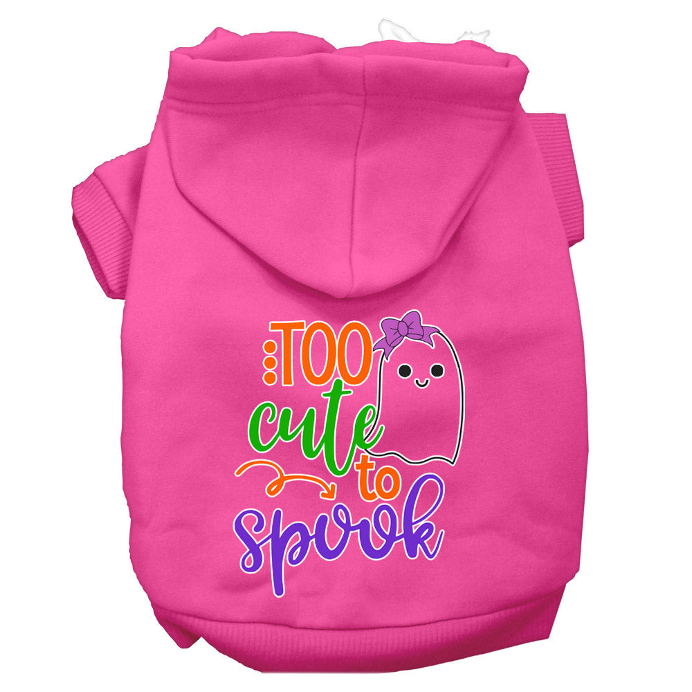As You Wish Apparel – "Too Cute To Spook Girly Ghost" Halloween Pet Hoodie