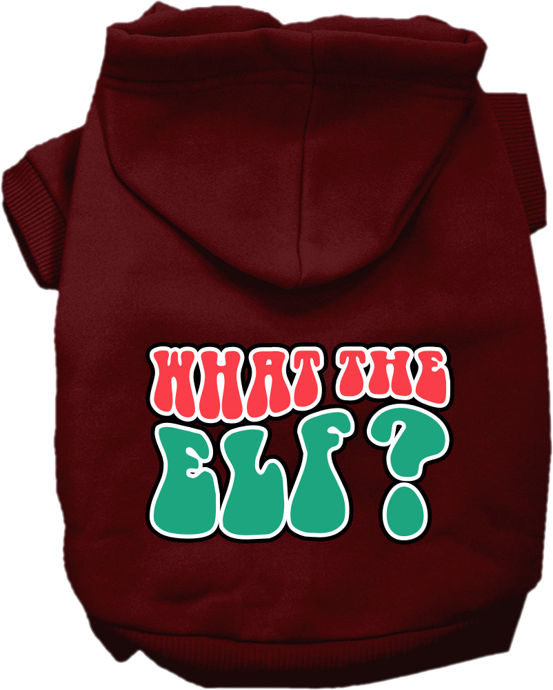 As You Wish Apparel – "What The Elf" Christmas Pet Hoodie