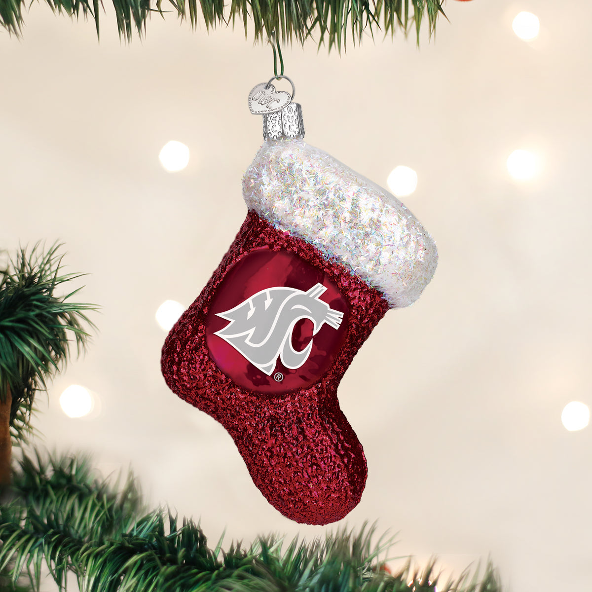 Old World Christmas: WSU Stocking Christmas Ornament