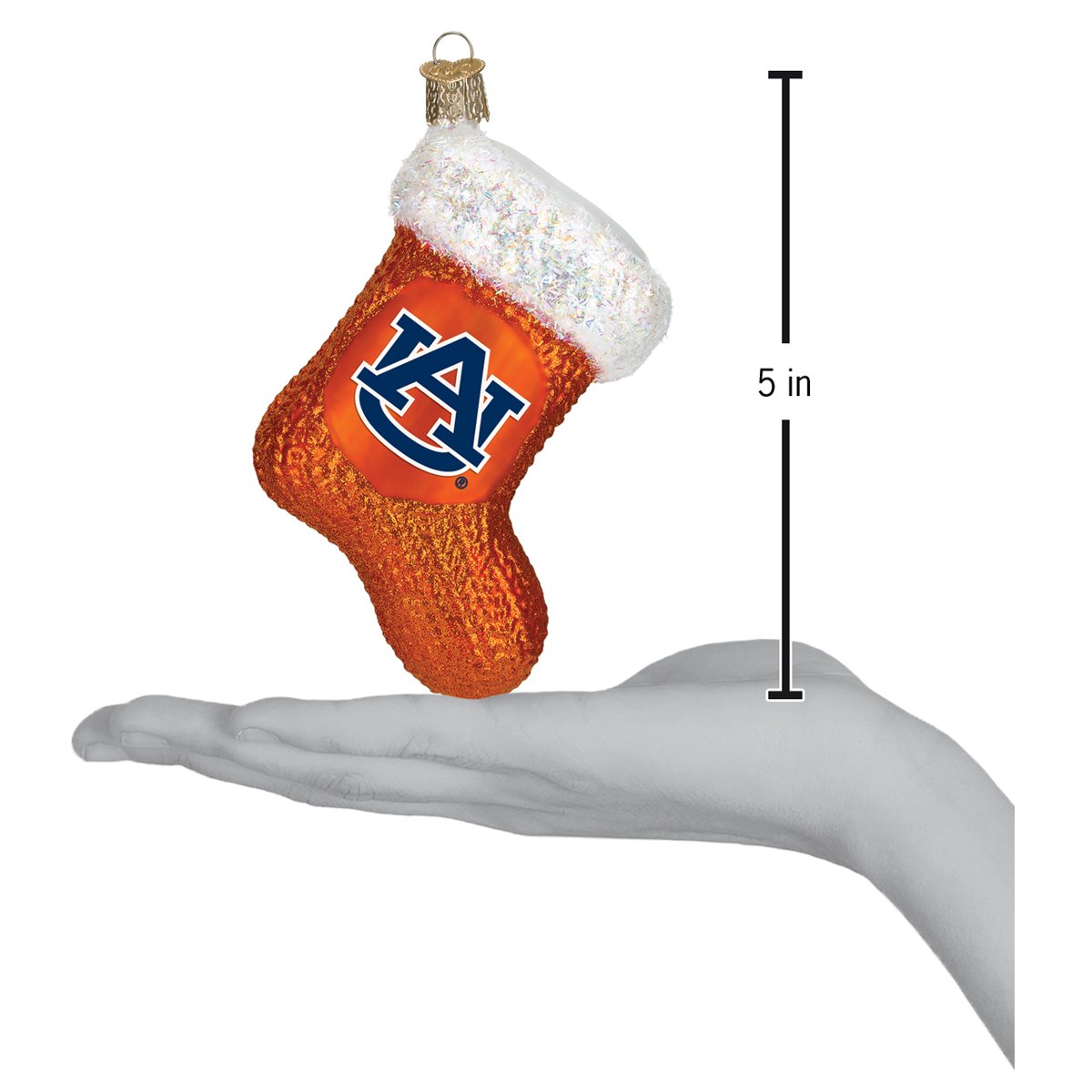 Old World Christmas: Auburn Stocking Christmas Ornament