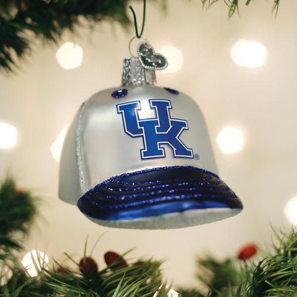 Old World Christmas: Kentucky Baseball Cap Christmas Ornament