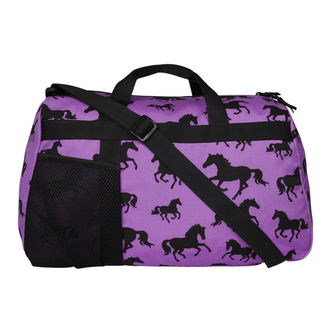 AWST Intl Lila Silhouette Horse Duffle
