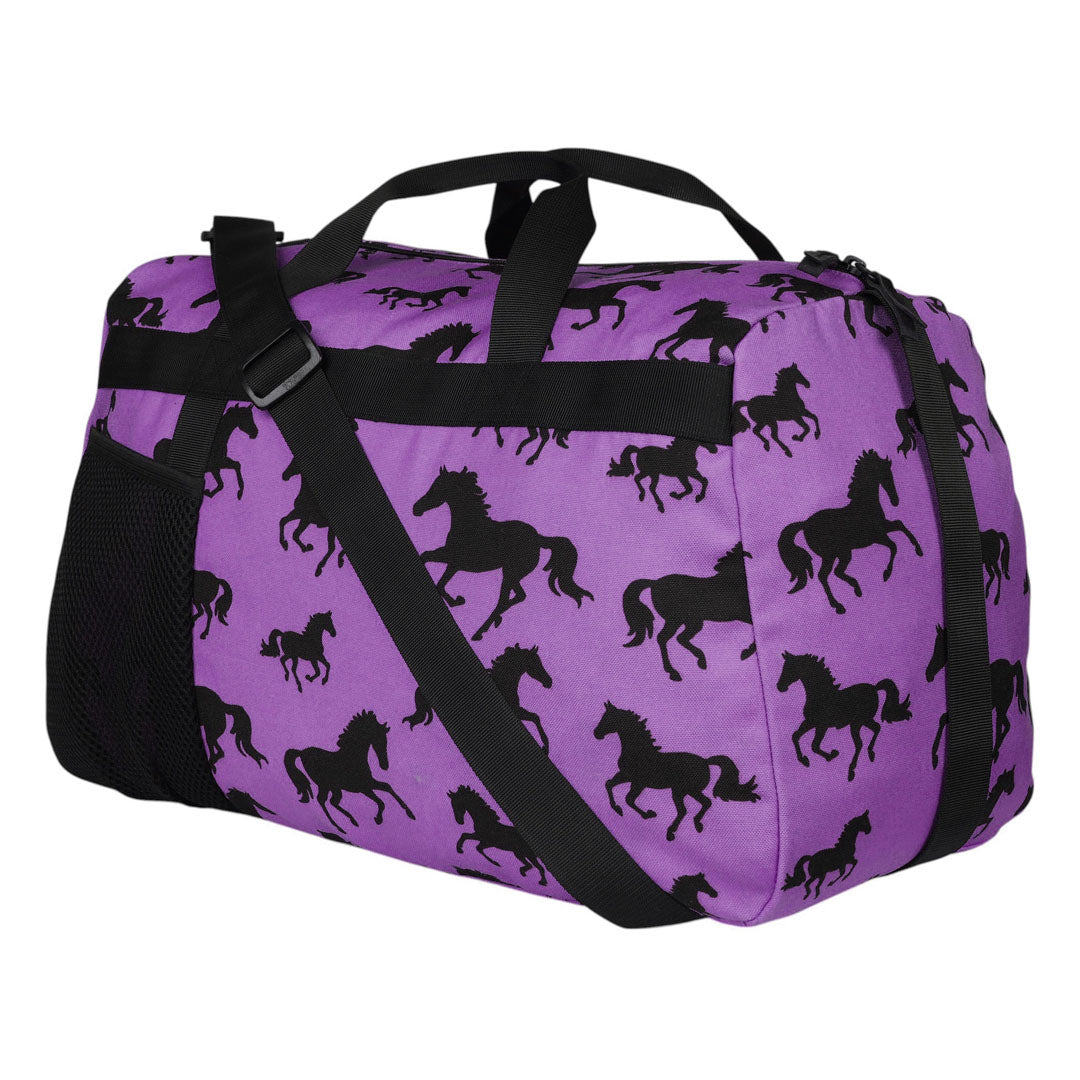 AWST Intl Lila Silhouette Horse Duffle