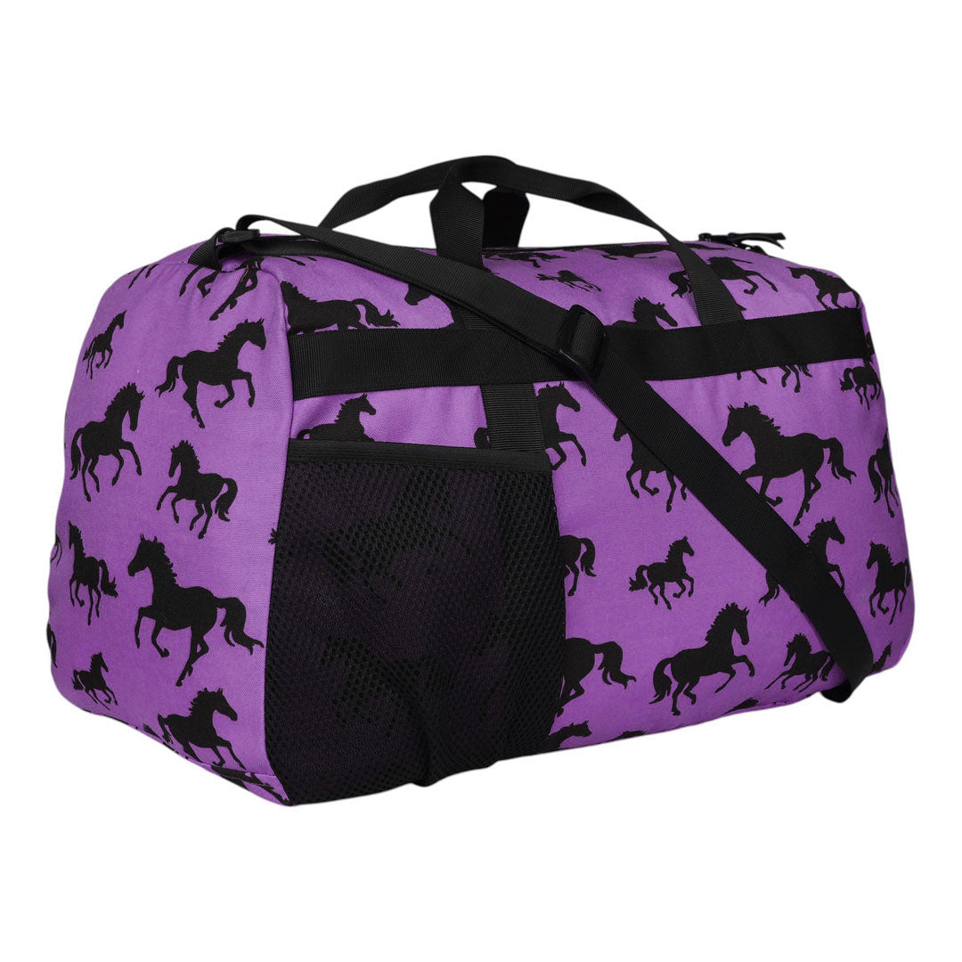 AWST Intl Lila Silhouette Horse Duffle