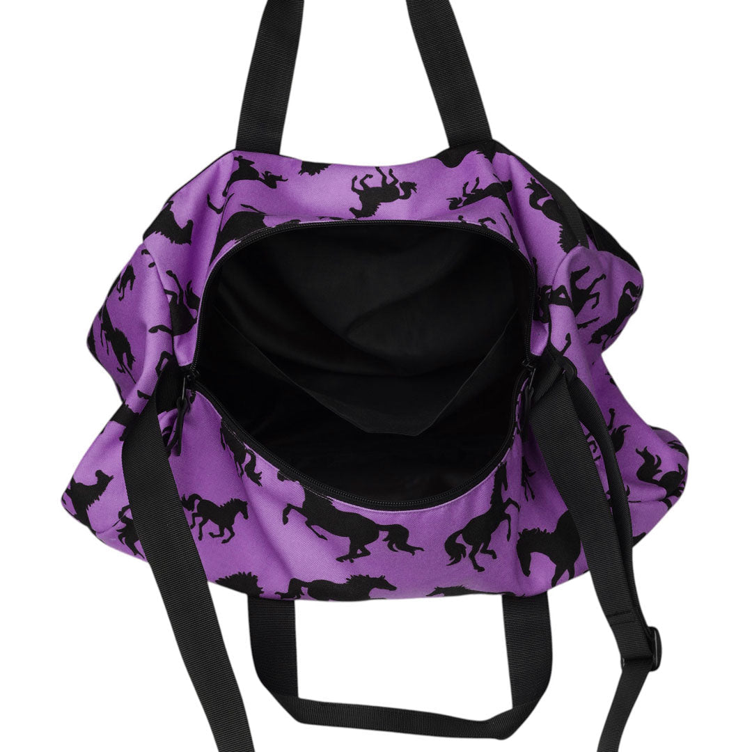 AWST Intl Lila Silhouette Horse Duffle