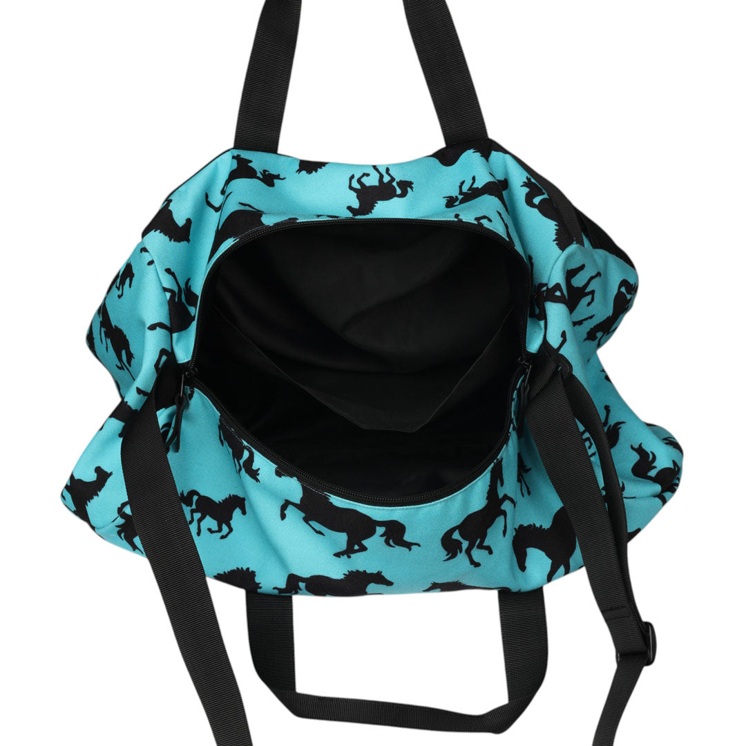 AWST Intl Lila Silhouette Horse Duffle