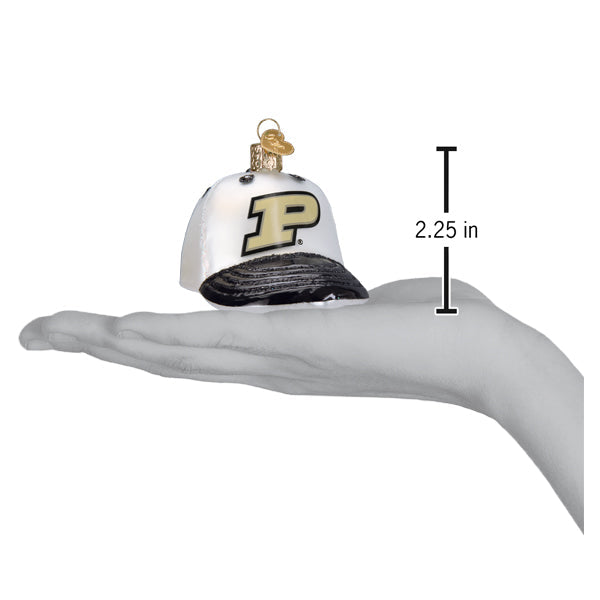Old World Christmas: Purdue Baseball Cap Christmas Ornament