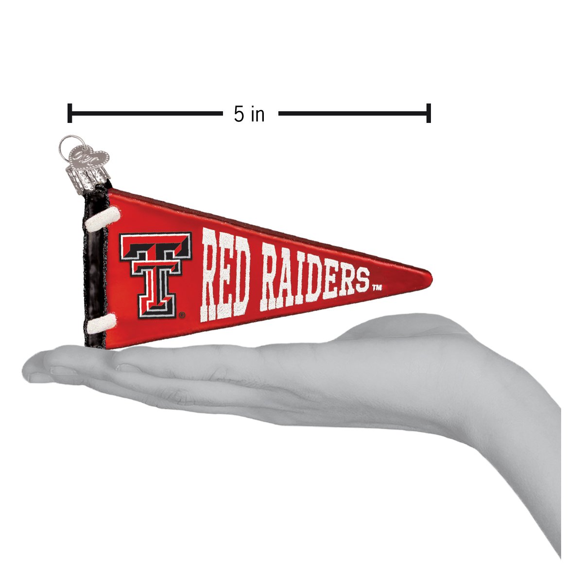 Old World Christmas: Texas Tech Pennant Christmas Ornament