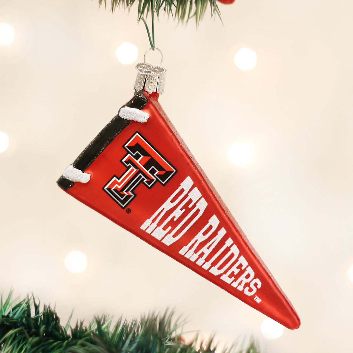 Old World Christmas: Texas Tech Pennant Christmas Ornament