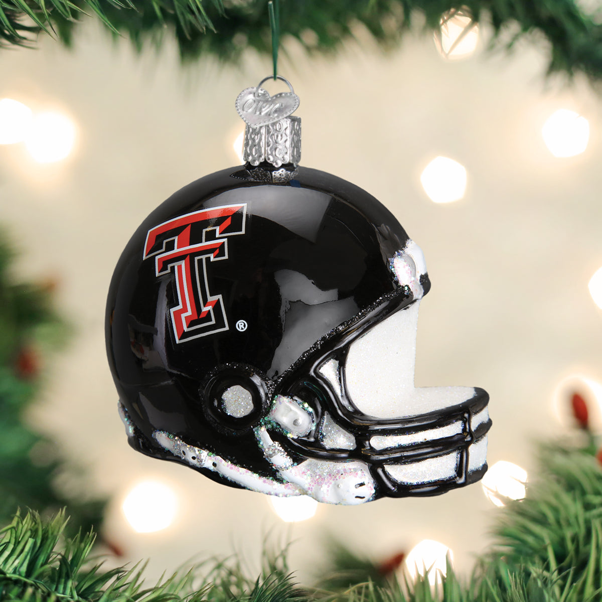 Old World Christmas: Texas Tech Helmet Christmas Ornament