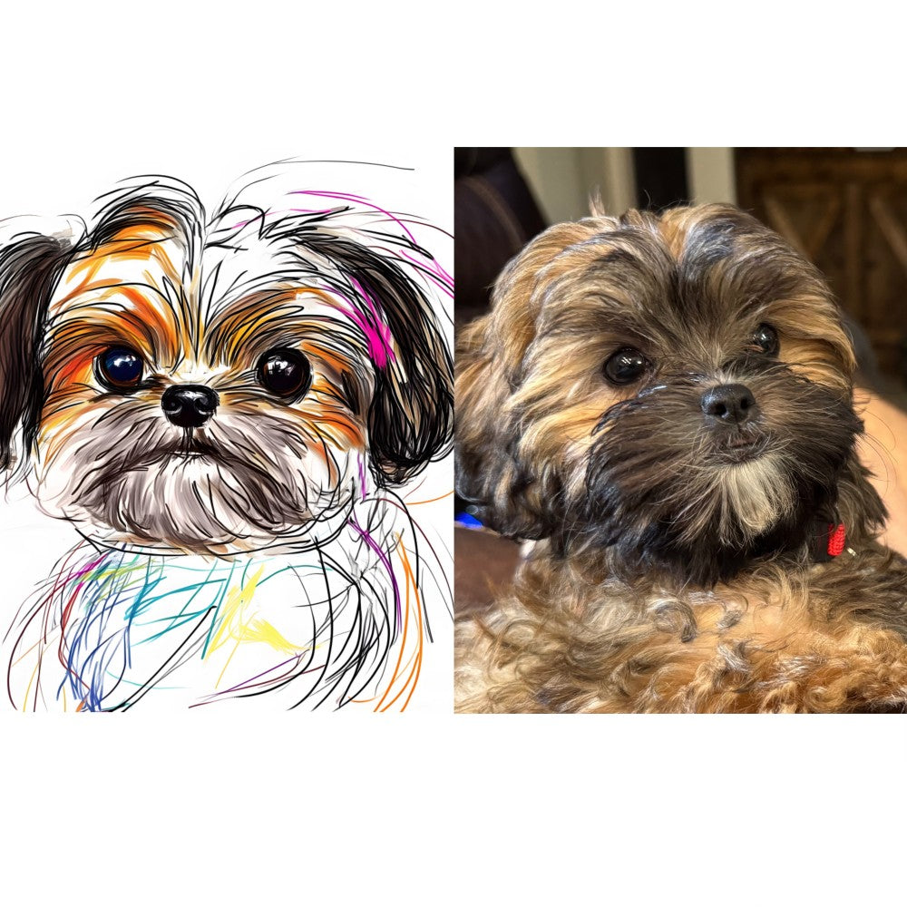PetLines Texture Portrait