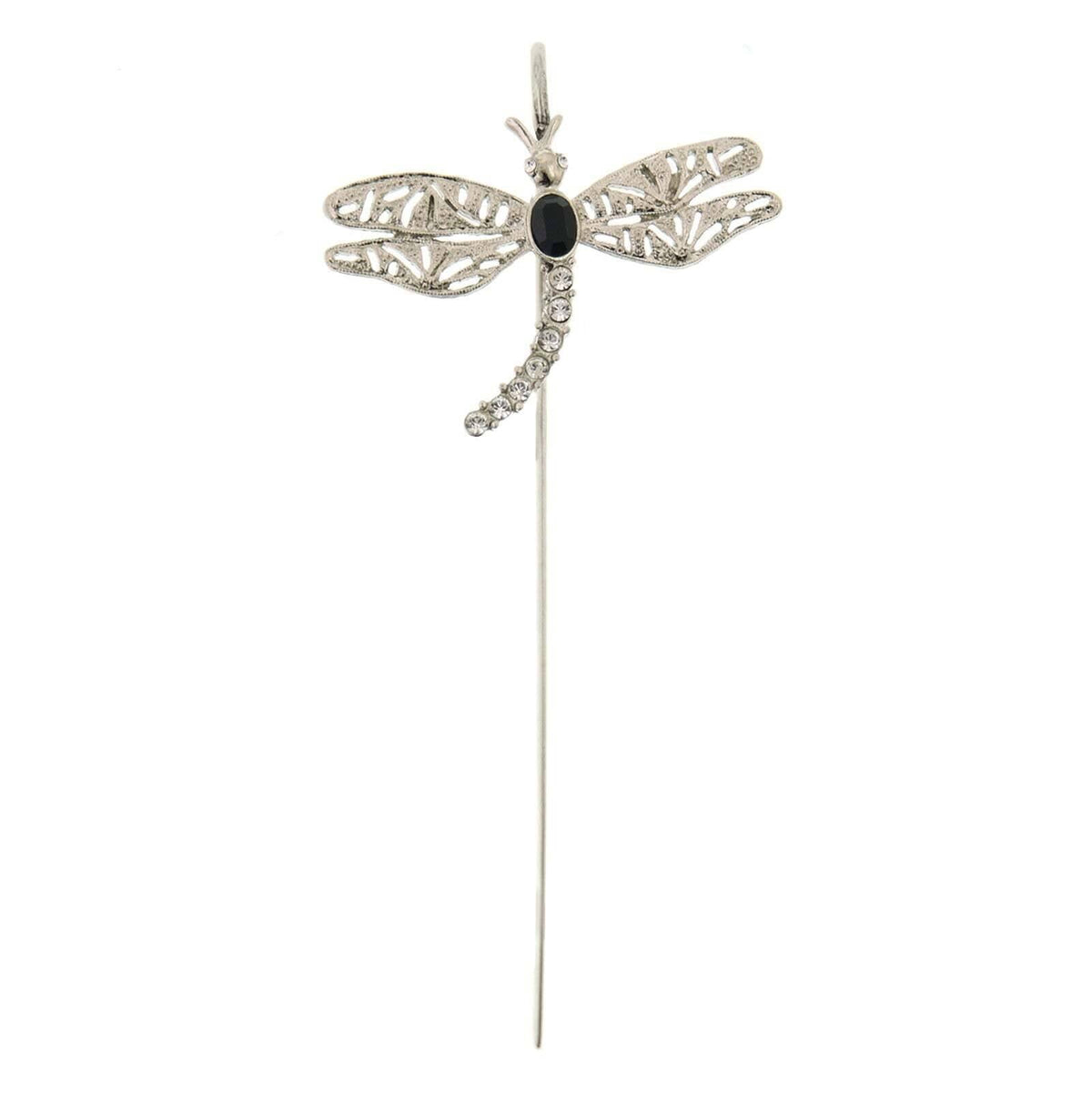 1928 Jewelry Floating Rhinestone and Crystal Dragonfly Bookmark