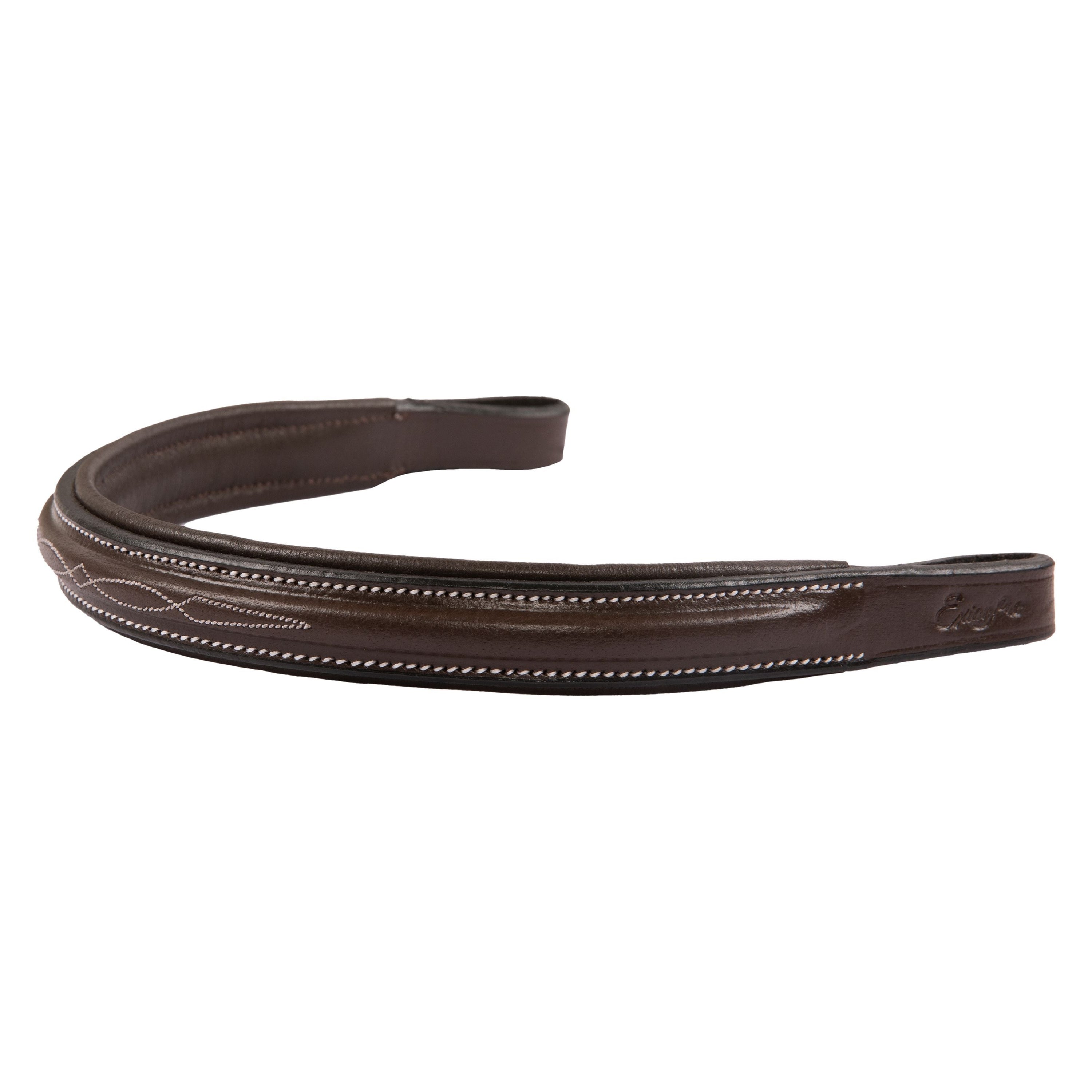 ExionPro Fancy Stitched Square Raised Padded Browband 