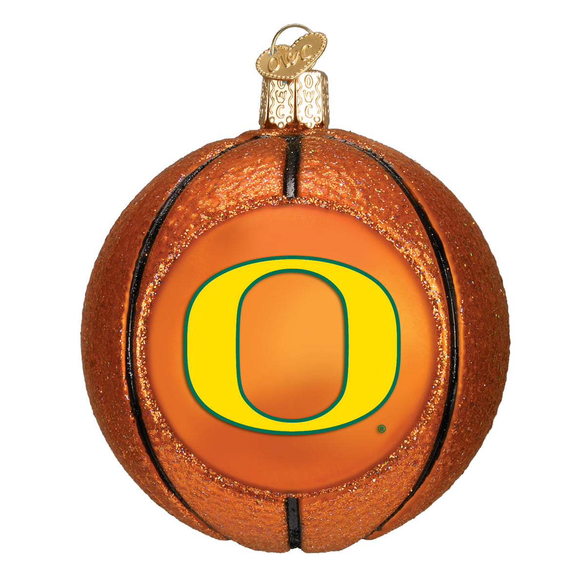 Old World Christmas: Oregon Basketball Christmas Ornament