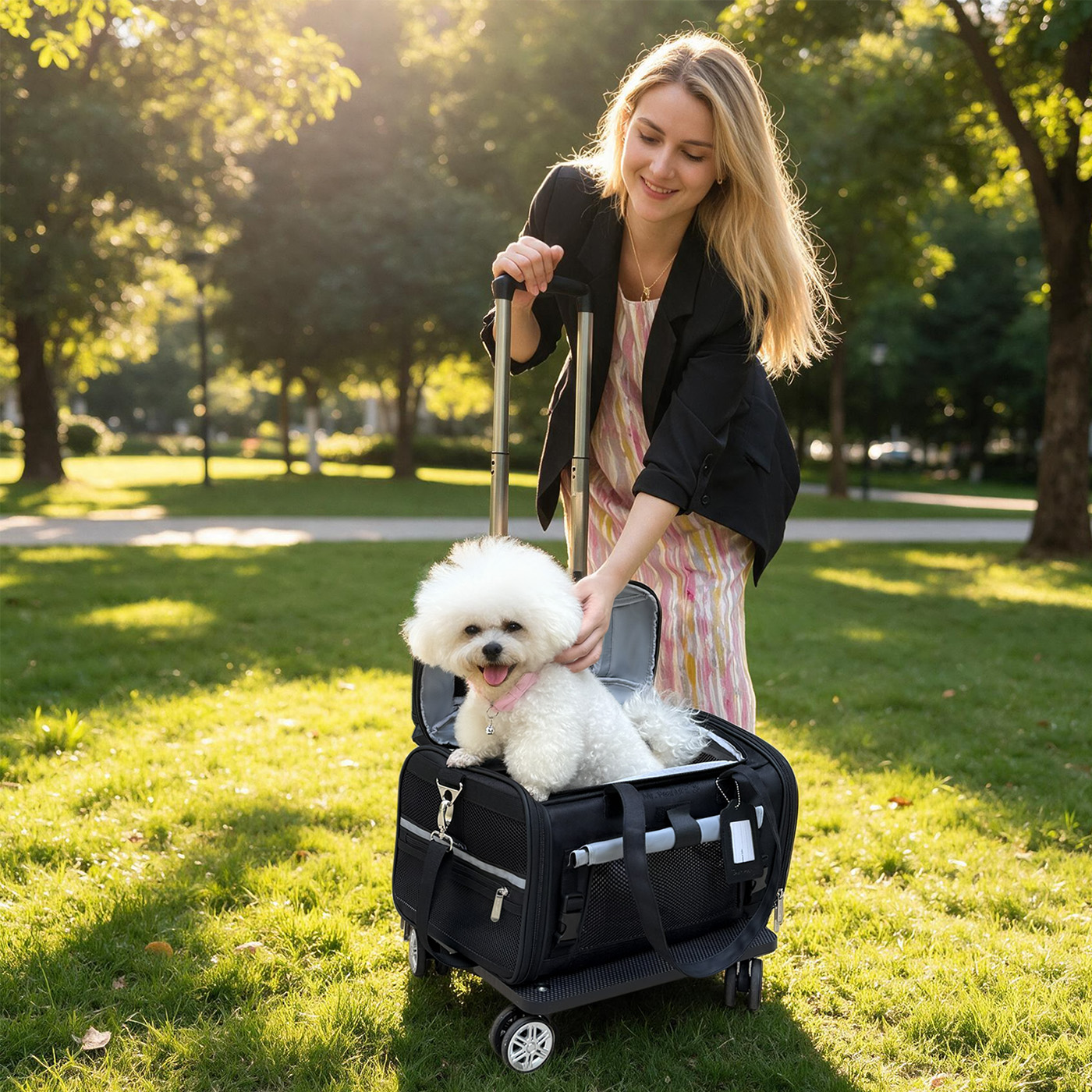 Mr. Peanuts Gold Series Standard Size Airline Compliant Expandable Pet Carrier
