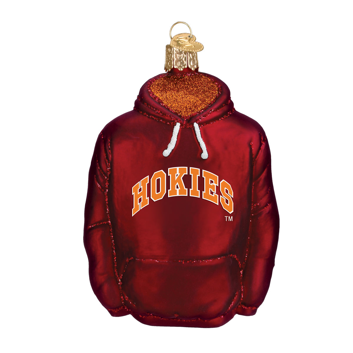 Old World Christmas: Virginia Tech Hoodie Christmas Ornament