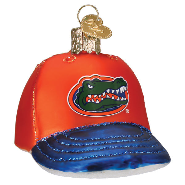 Old World Christmas: Florida Baseball Cap Christmas Ornament