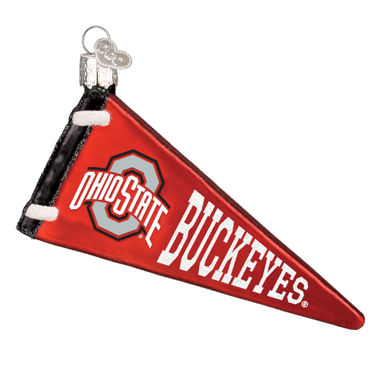 Old World Christmas: Ohio State Pennant Christmas Ornament