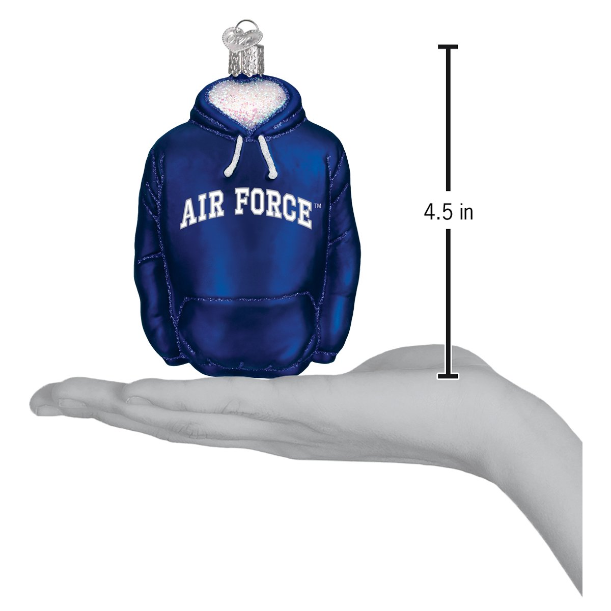 Old World Christmas: Air Force Hoodie Christmas Ornament