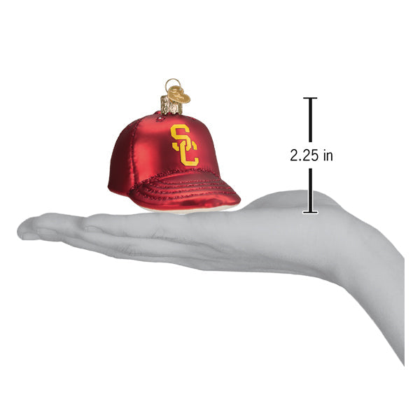 Old World Christmas: USC Baseball Cap Christmas Ornament