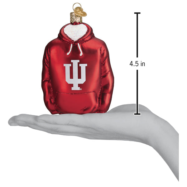 Old World Christmas: Indiana Hoodie Christmas Ornament