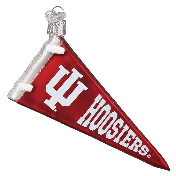 Old World Christmas: Indiana Pennant Christmas Ornament