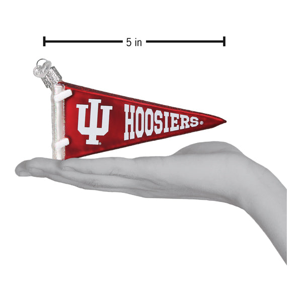 Old World Christmas: Indiana Pennant Christmas Ornament