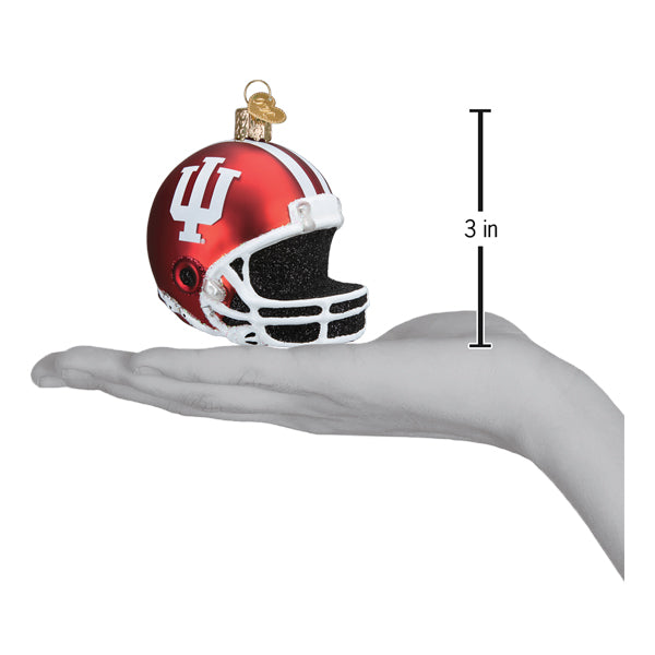 Old World Christmas: Indiana Football Helmet Christmas Ornament