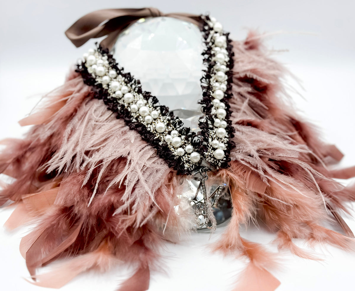Haute Feathers Necklace: Affagato
