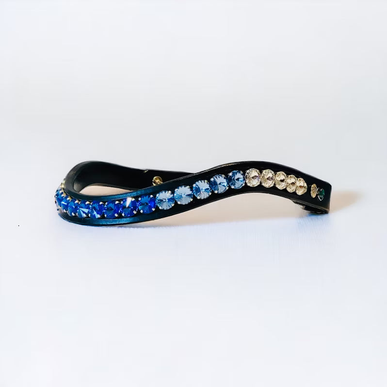 Delight Browband #5 Crystal, Light Sapphire & Sapphire