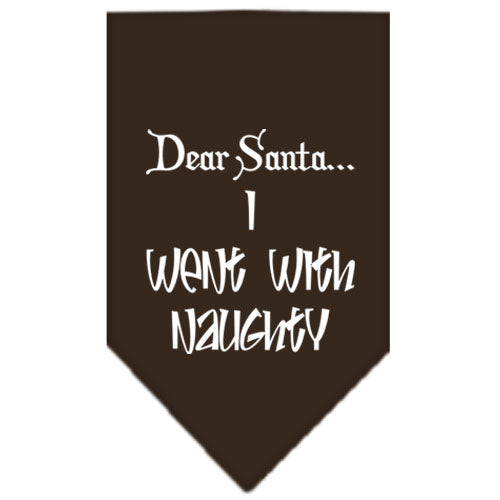 As You Wish Apparel – "Dear Santa... I Went With Naughty" Christmas Pet Bandana