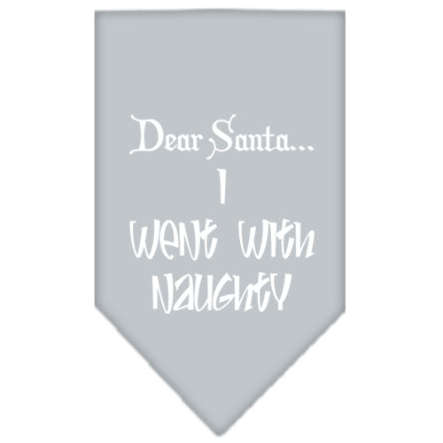 As You Wish Apparel – "Dear Santa... I Went With Naughty" Christmas Pet Bandana