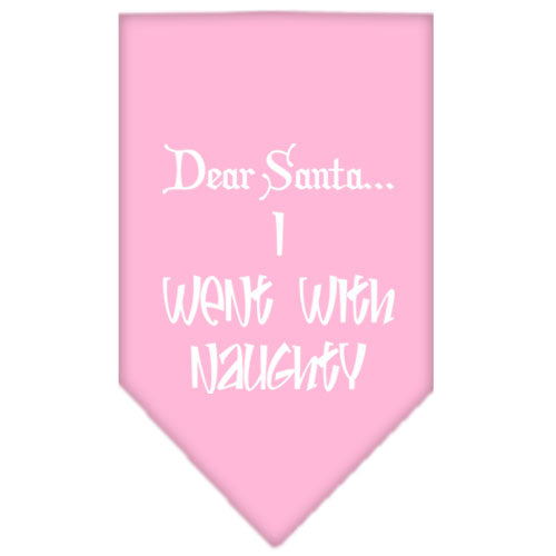 As You Wish Apparel – "Dear Santa... I Went With Naughty" Christmas Pet Bandana