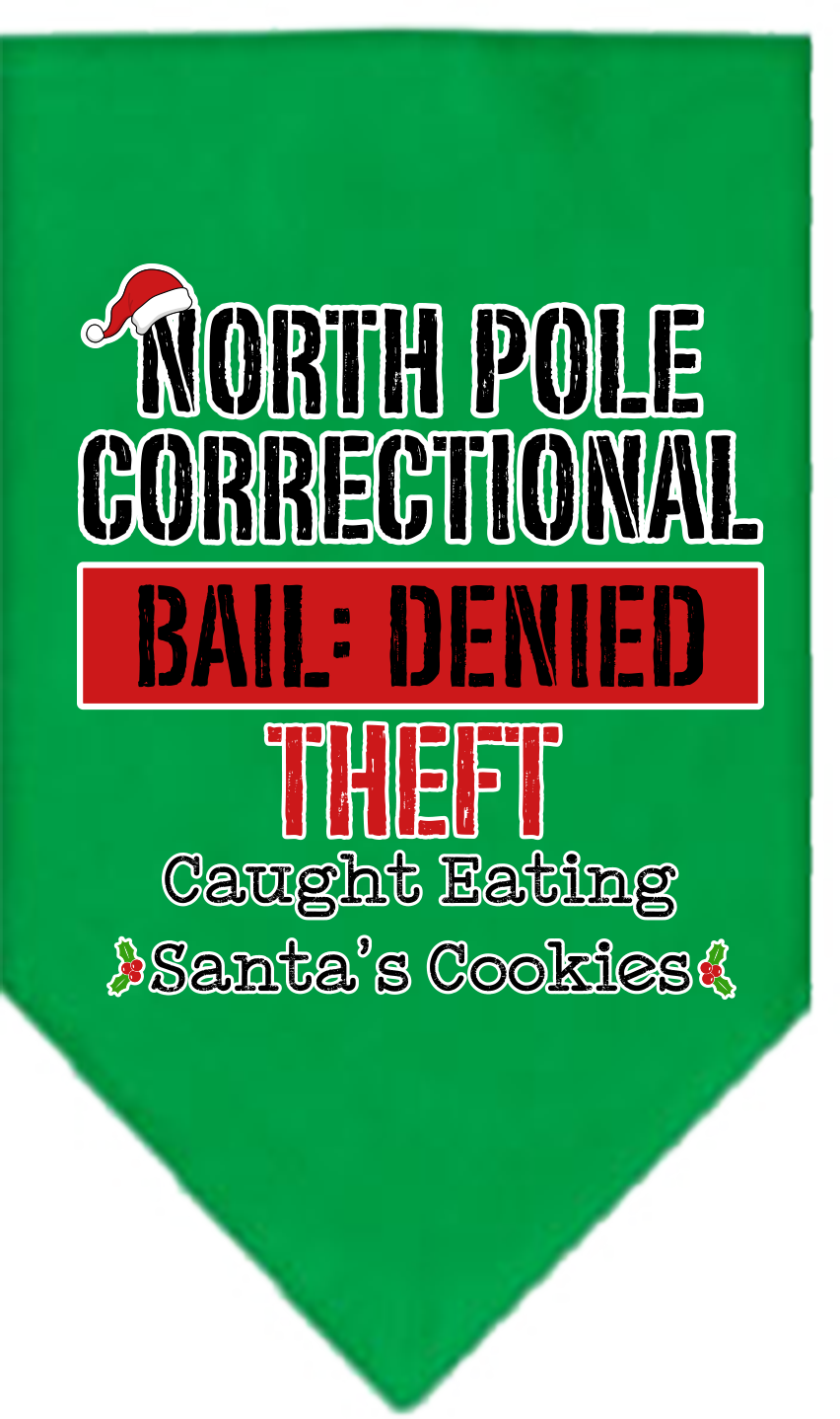 As You Wish Apparel – "North Pole Correctional" Christmas Pet Bandana