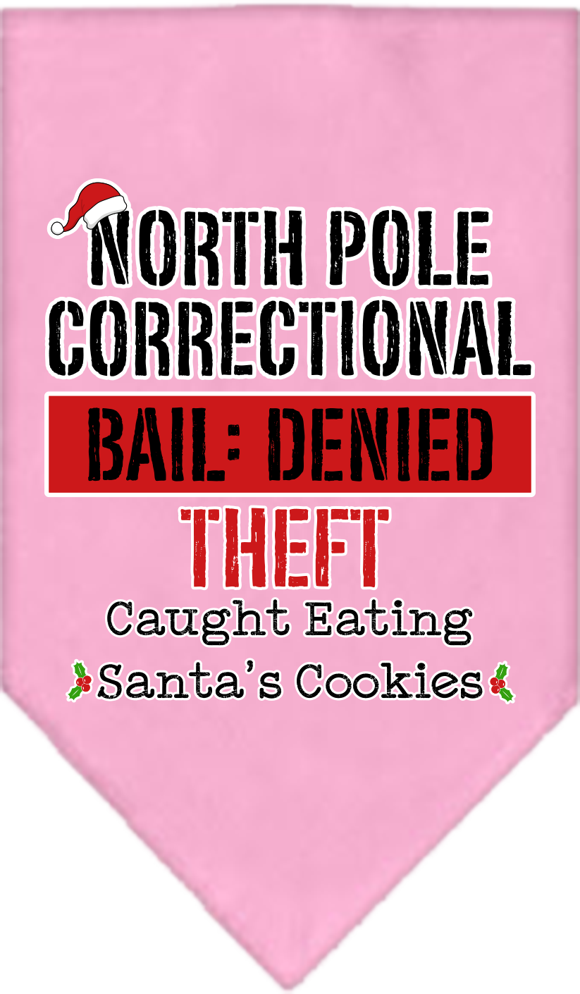 As You Wish Apparel – "North Pole Correctional" Christmas Pet Bandana