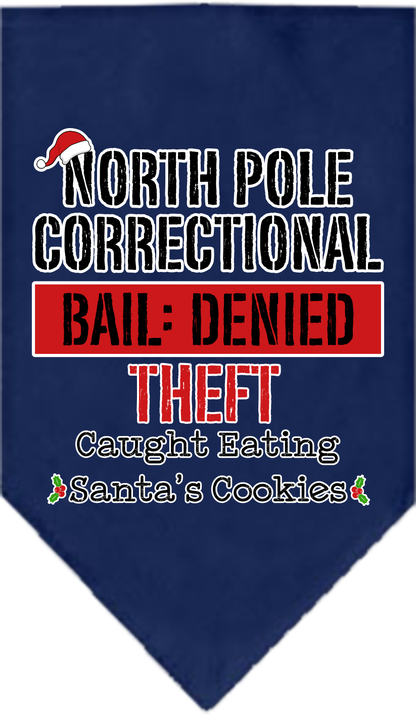 As You Wish Apparel – "North Pole Correctional" Christmas Pet Bandana