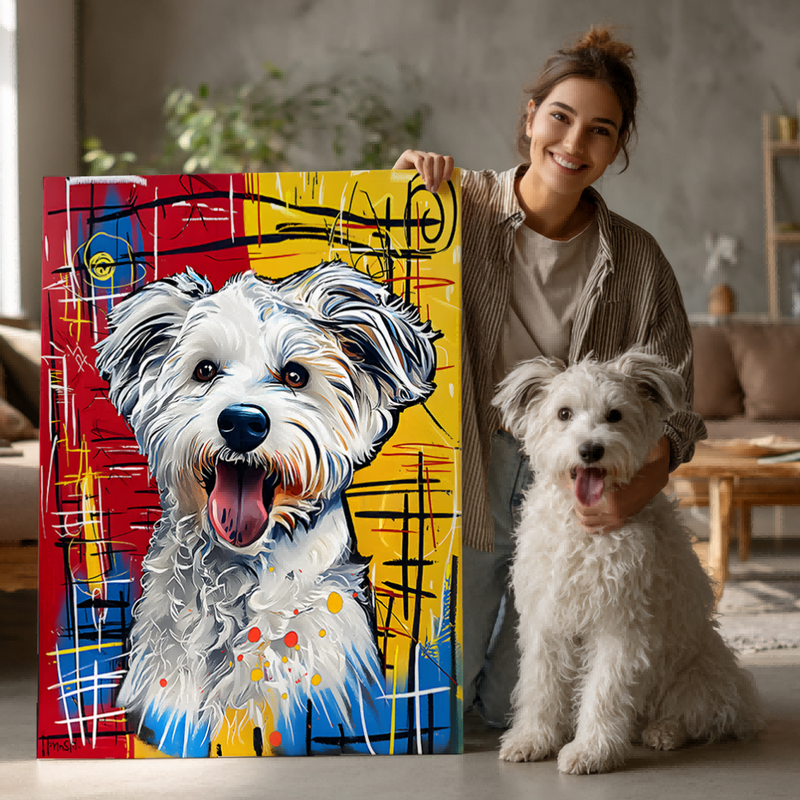 Color Me Pup Texture Portrait